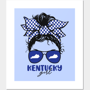 Proud Kentucky Girl Letting My Roots Show // Messy Hair Don't Care Kentucky Posters and Art